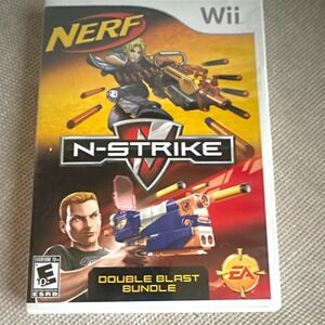 EA Nerf N-Strike Double Blast Bundle Nintendo Wii Shooter E10+ NTSC-U/C